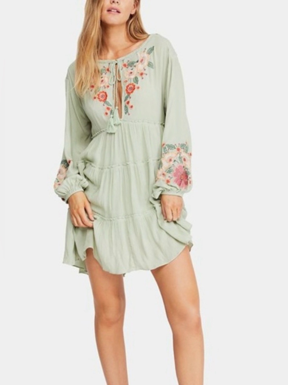 Free People | Spell On You Embroidered Keyhole Dress, Small